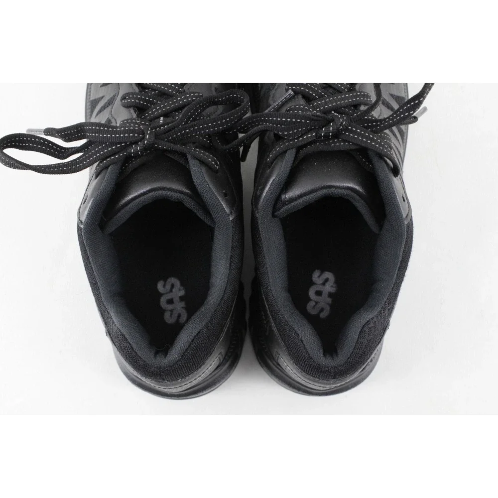 SAS Mission One-M Black Lace Up Sneakers Athletic Running Shoes Vibram Men's 7 B
